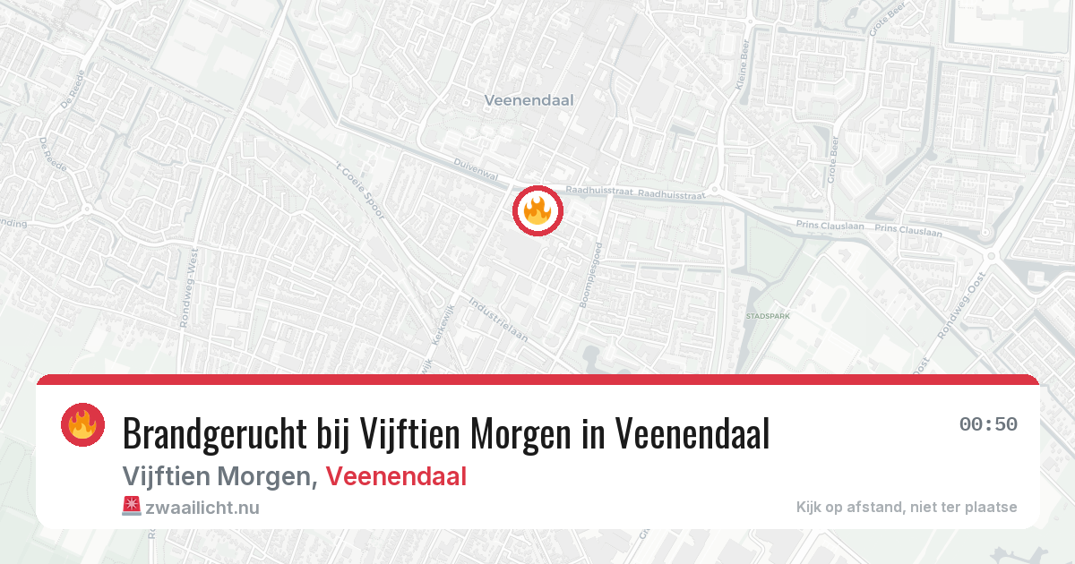 Brandgerucht bij Vijftien Morgen in Veenendaal — 23 jul 2026