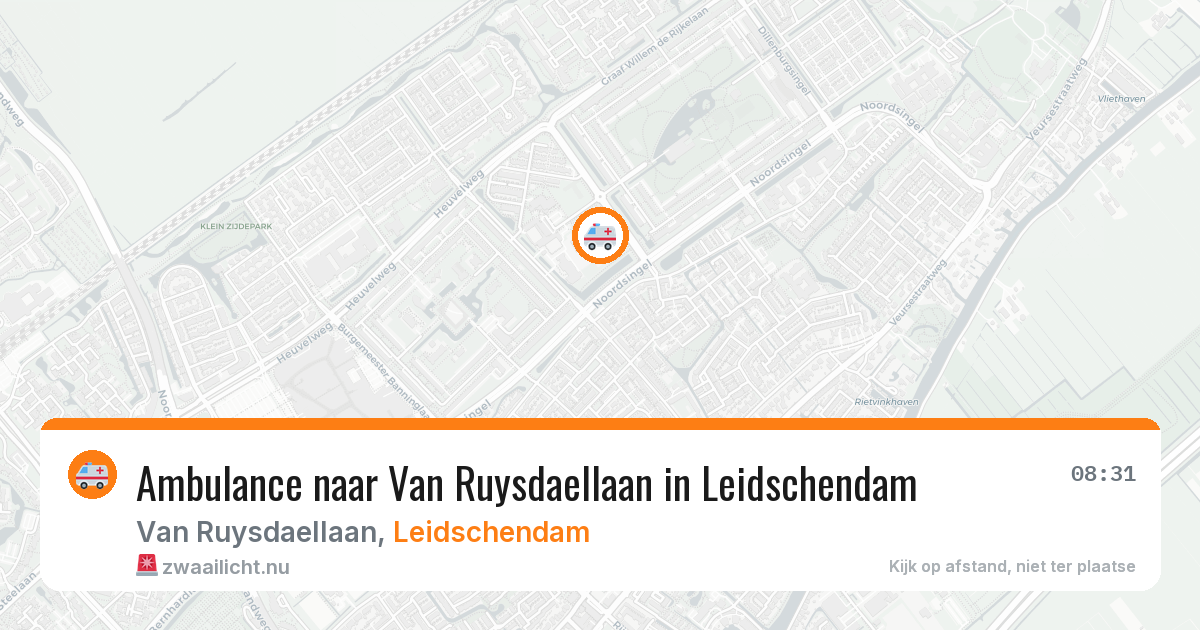 Ambulance naar Van Ruysdaellaan in Leidschendam — 19 jul 2026