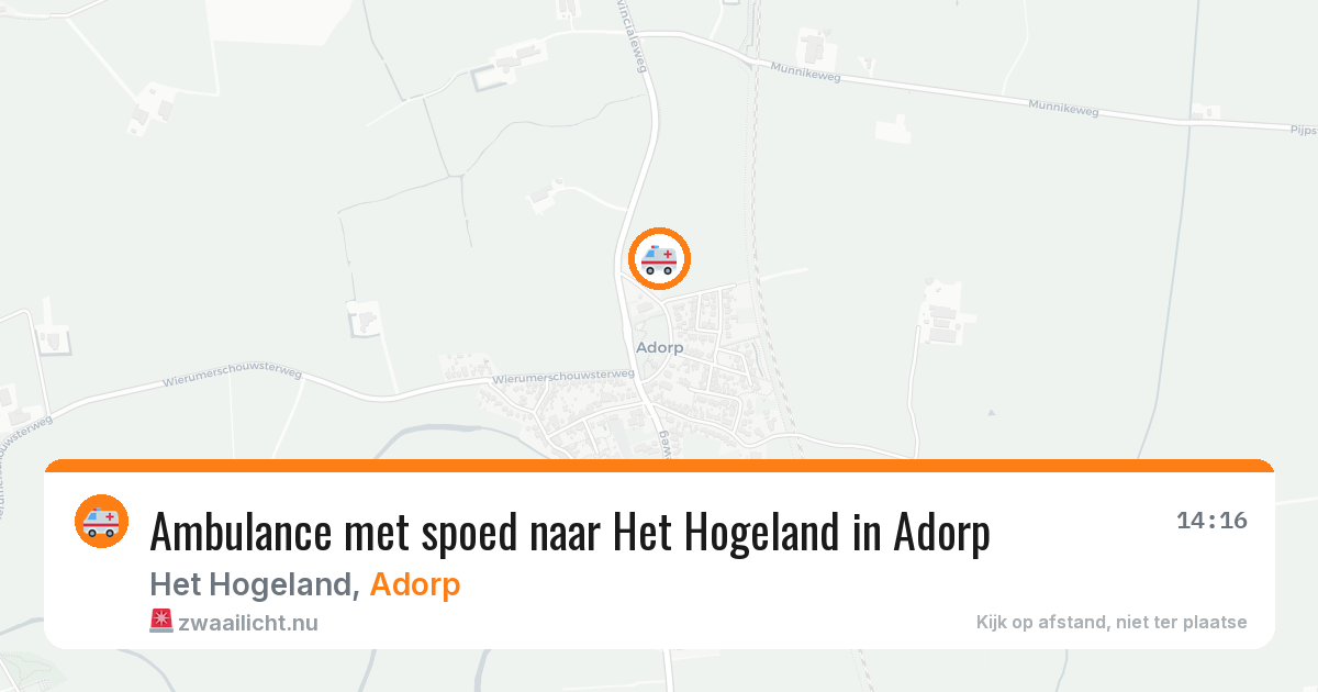 Ambulance met spoed naar Het Hogeland in Adorp — 20 feb 2026