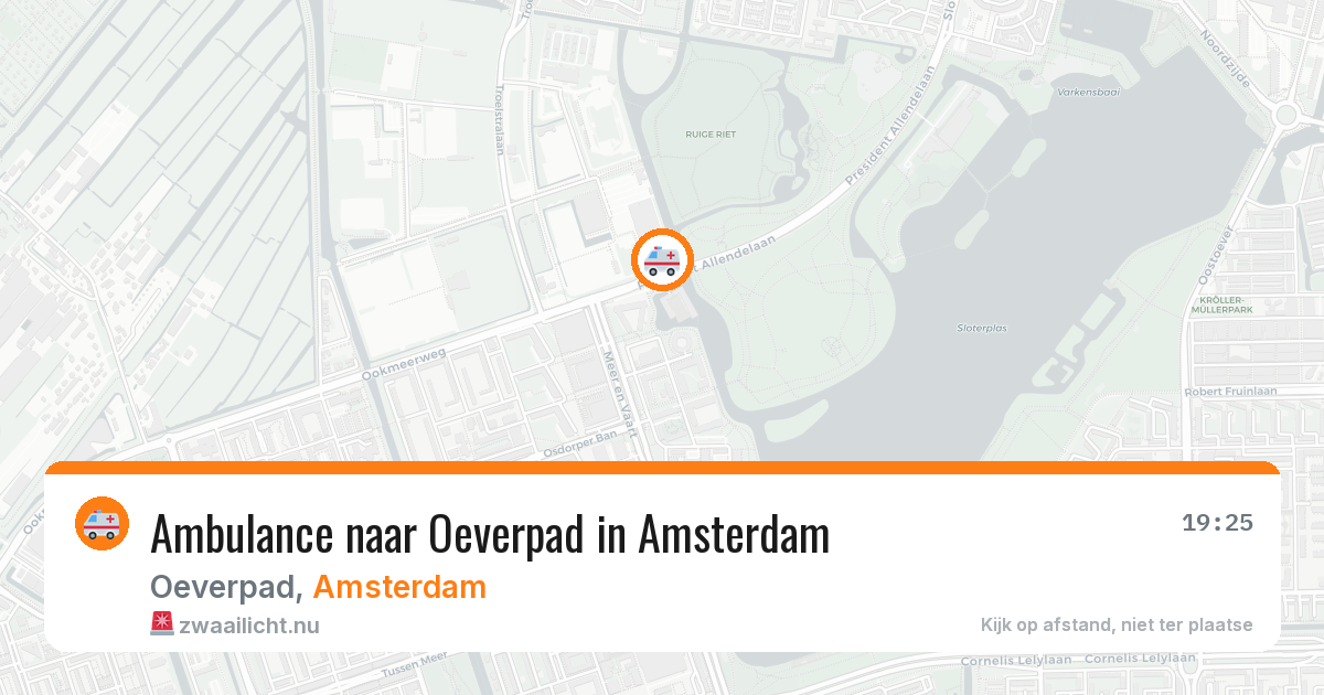 Ambulance naar Oeverpad in Amsterdam — 17 jul 2026