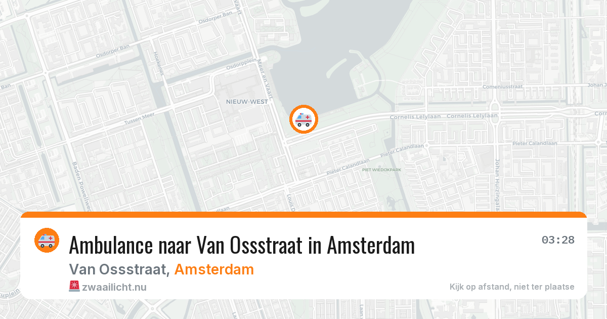 Ambulance naar Van Ossstraat in Amsterdam — 24 jul 2026