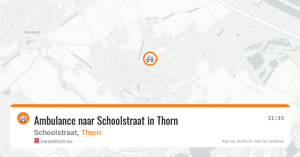Ambulance naar Schoolstraat in Thorn — 16 jul 2026