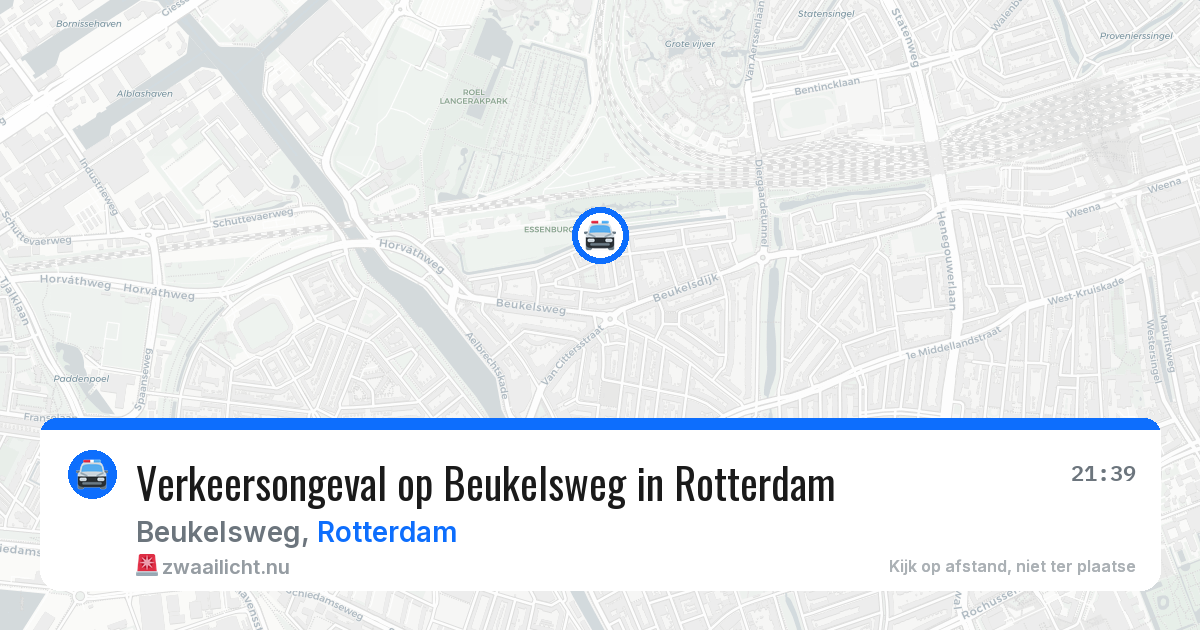 Verkeersongeval op Beukelsweg in Rotterdam — 3 apr 2026