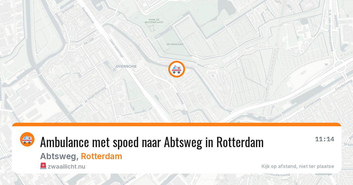 Ambulance met spoed naar Abtsweg in Rotterdam — 24 jul 2026