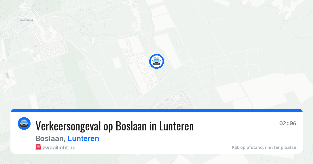 Verkeersongeval op Boslaan in Lunteren — 18 jul 2026