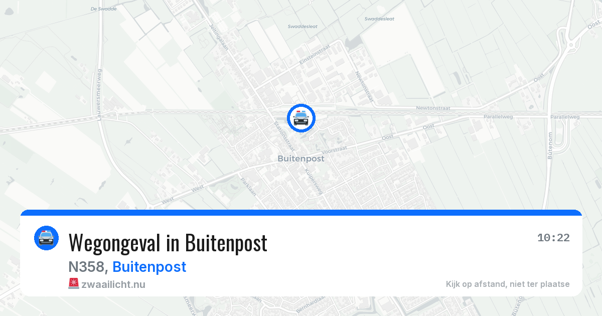 Wegongeval in Buitenpost — 12 jul 2026