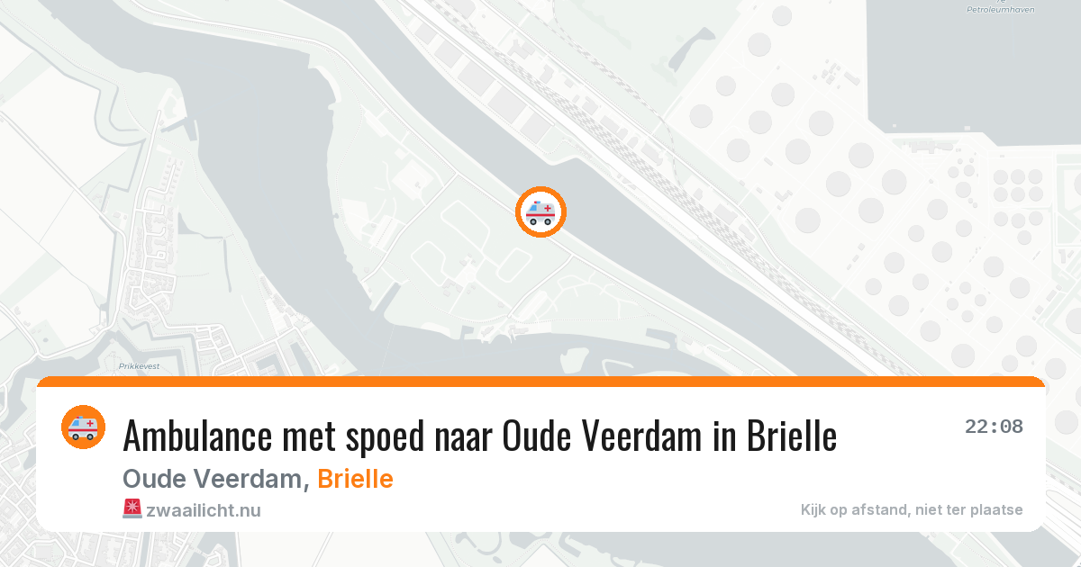 Ambulance met spoed naar Oude Veerdam in Brielle — 12 jul 2026