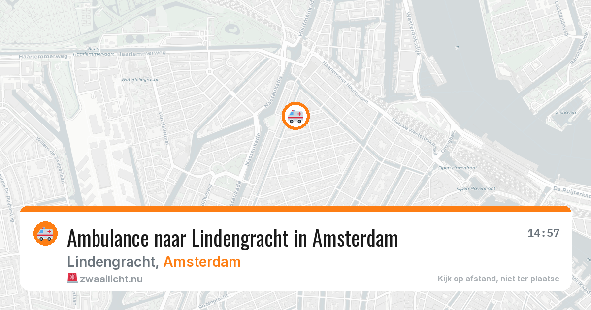Ambulance naar Lindengracht in Amsterdam — 25 jul 2026
