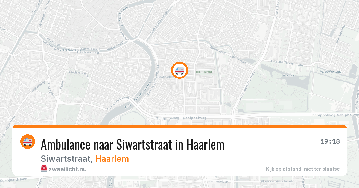 Ambulance naar Siwartstraat in Haarlem — 21 jul 2026