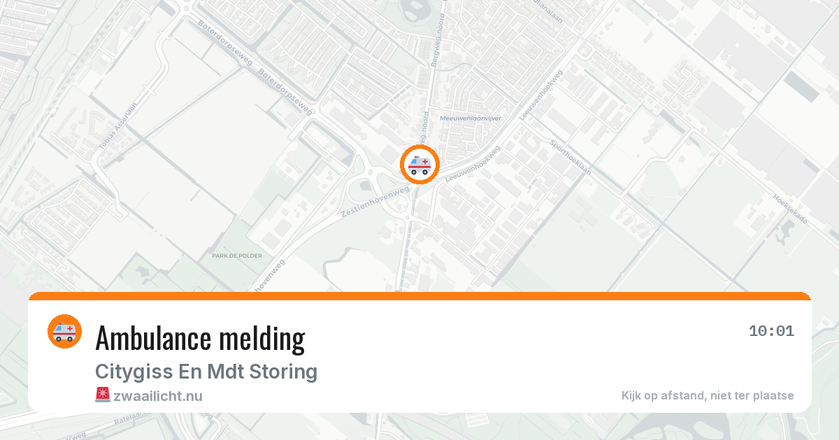 Ambulance melding — 25 jun 2026