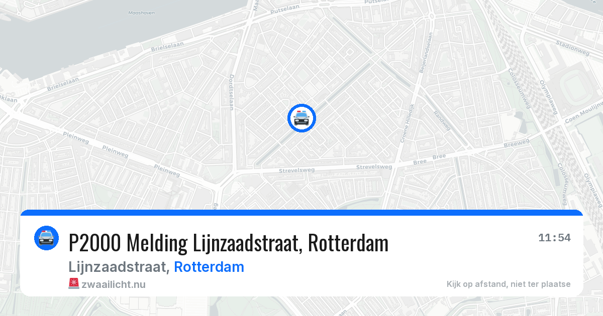 P2000 Melding Lijnzaadstraat, Rotterdam — 31 mei 2026