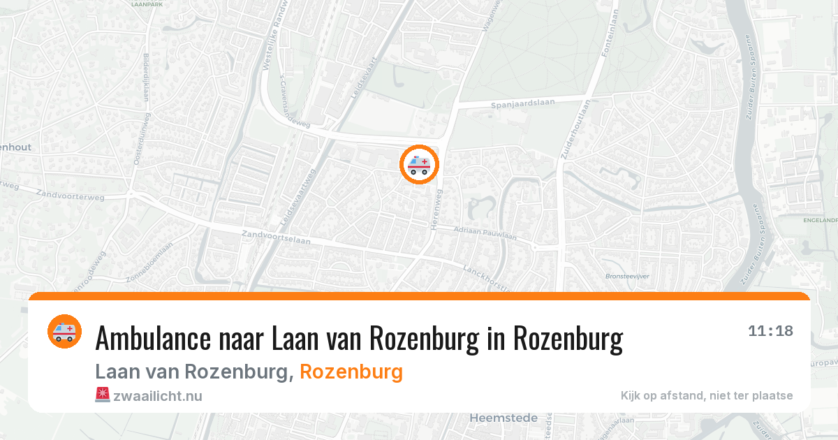 Ambulance naar Laan van Rozenburg in Rozenburg — 19 mei 2026