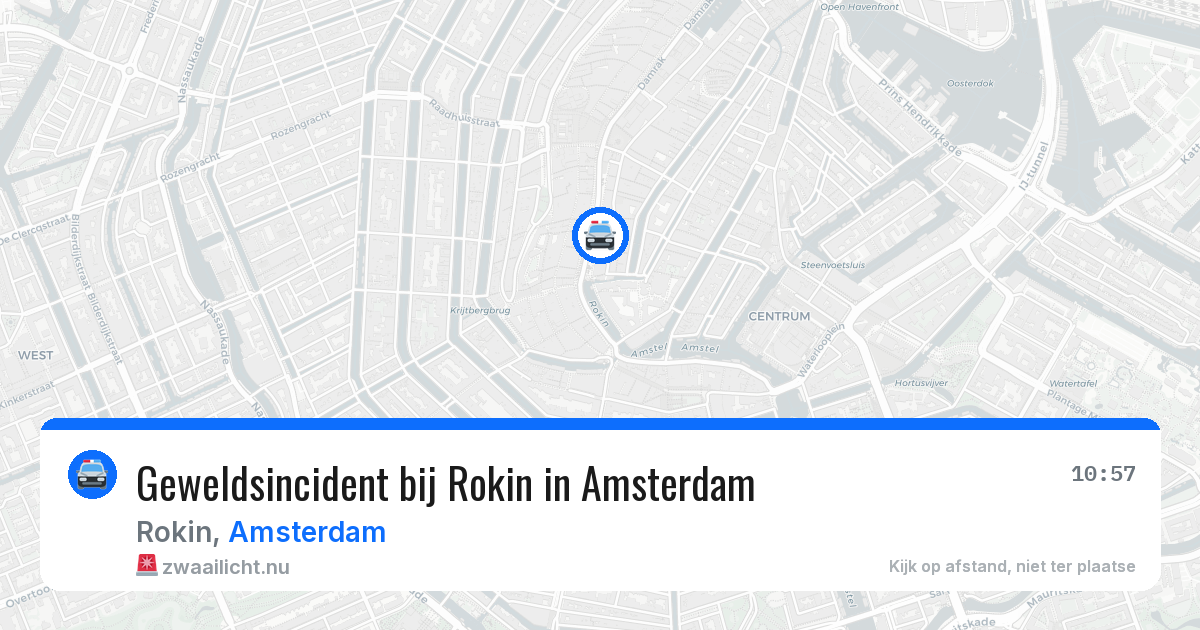 Geweldsincident bij Rokin in Amsterdam — 3 jun 2026