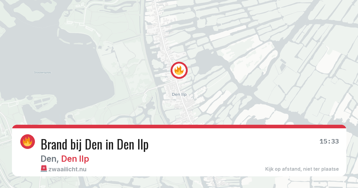 Brand bij Den in Den Ilp — 18 mrt 2026