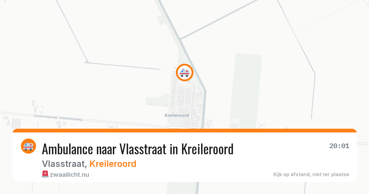 Ambulance naar Vlasstraat in Kreileroord — 24 mei 2026