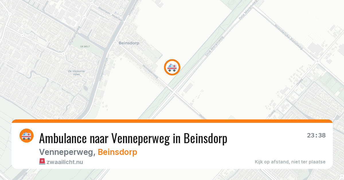 Ambulance naar Venneperweg in Beinsdorp — 12 jul 2026