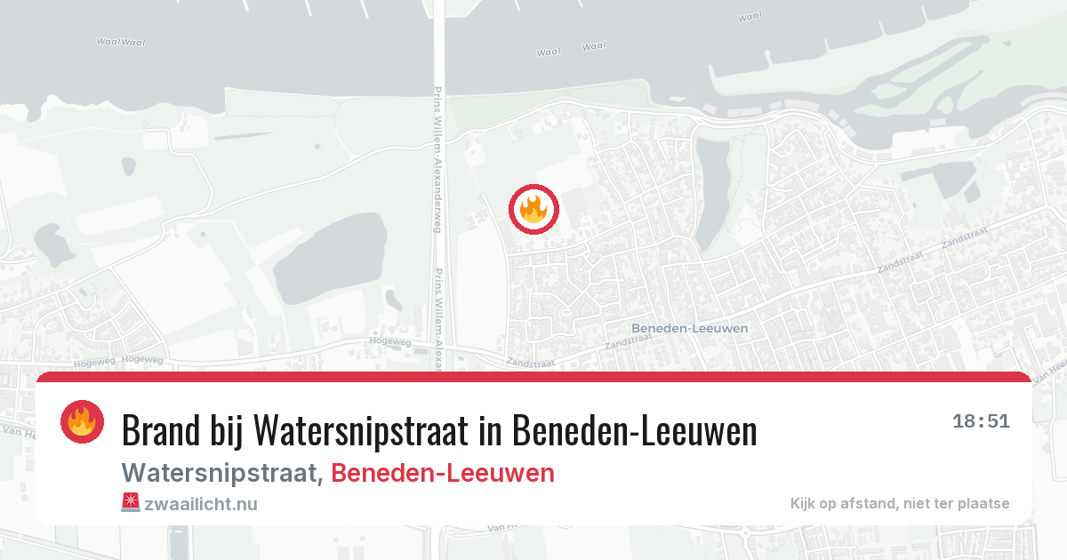 Brand bij Watersnipstraat in Beneden-Leeuwen — 29 mei 2026