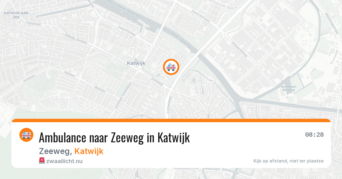 Ambulance naar Zeeweg in Katwijk — 9 apr 2026