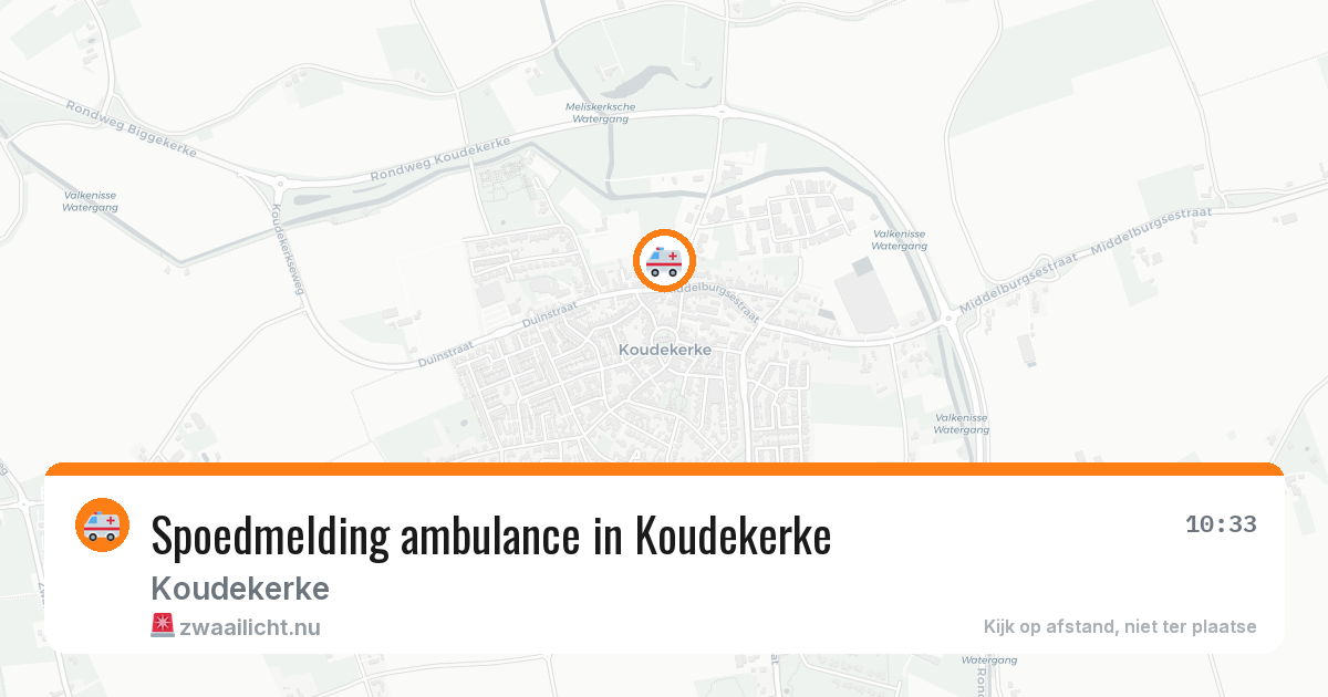 Spoedmelding ambulance in Koudekerke — 19 jul 2026