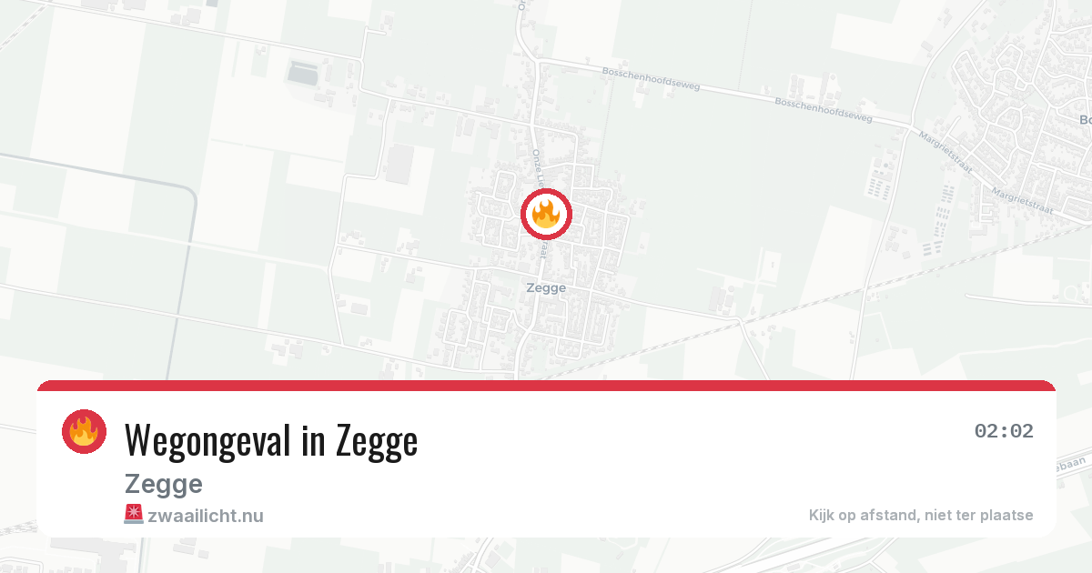 Wegongeval in Zegge — 27 mrt 2026