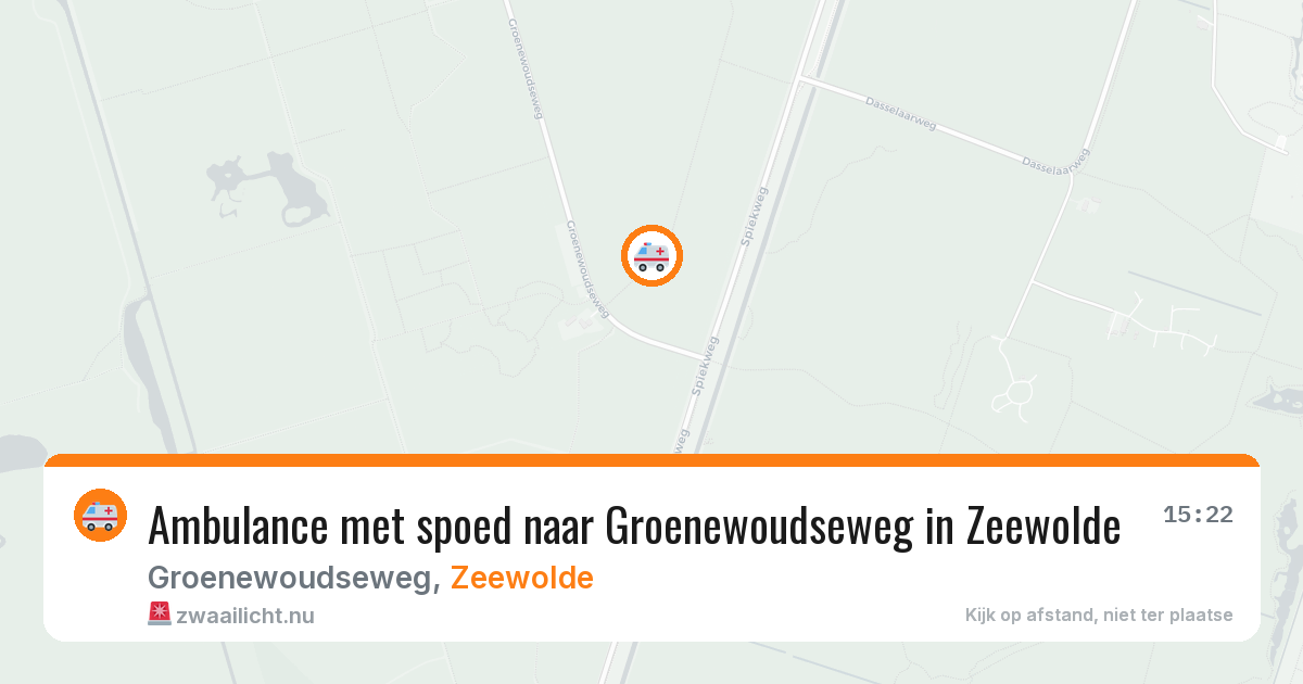 Ambulance met spoed naar Groenewoudseweg in Zeewolde — 16 jul 2026