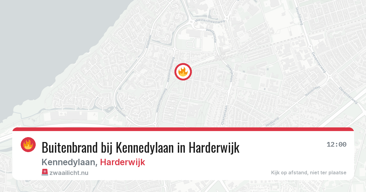 Buitenbrand bij Kennedylaan in Harderwijk — 6 jun 2026