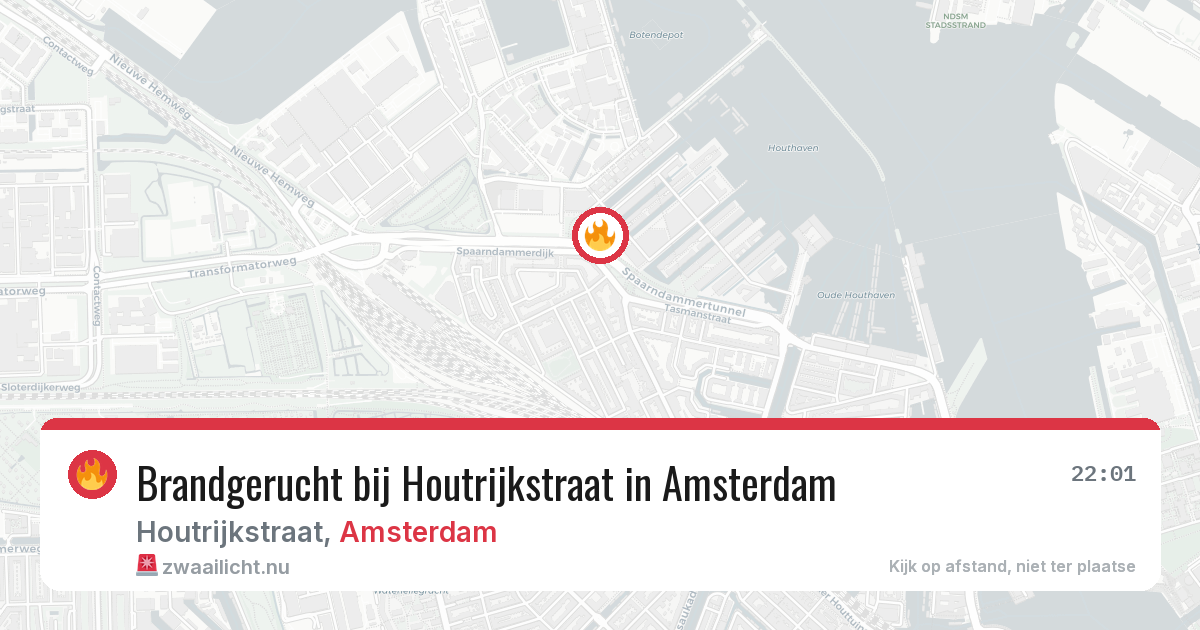 Brandgerucht bij Houtrijkstraat in Amsterdam — 7 mei 2026