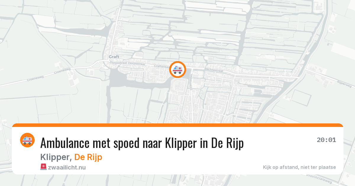 Ambulance met spoed naar Klipper in De Rijp — 16 jan 2026