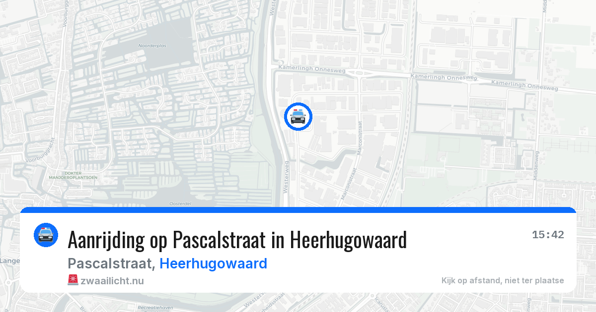Aanrijding op Pascalstraat in Heerhugowaard — 10 jul 2026