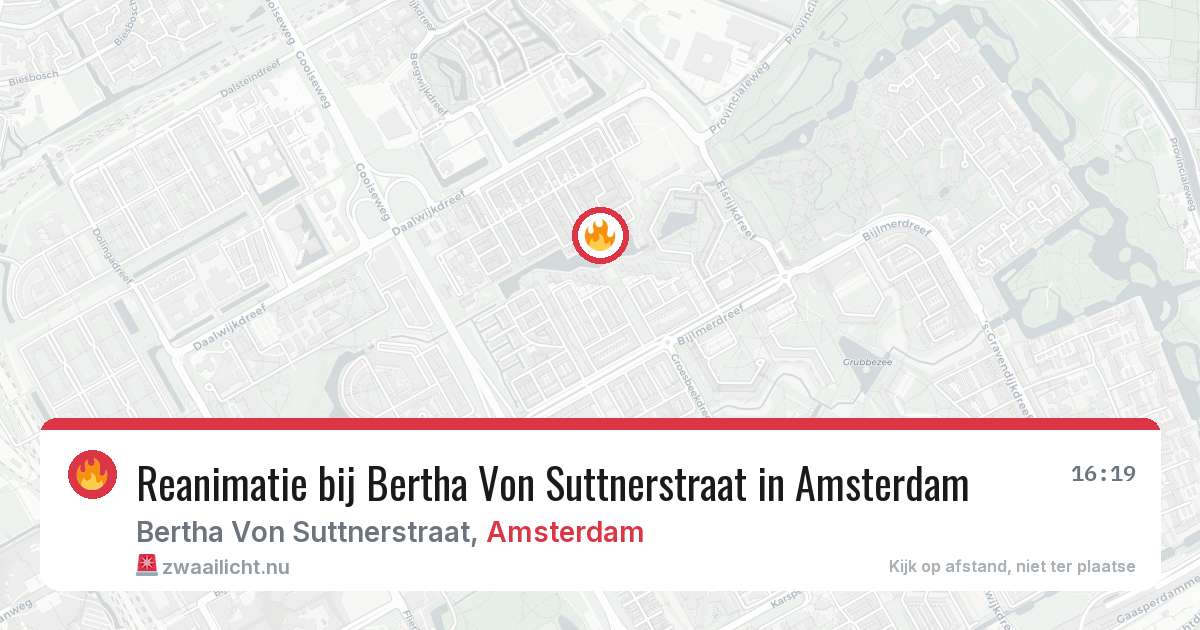 Reanimatie bij Bertha Von Suttnerstraat in Amsterdam — 14 mrt 2026