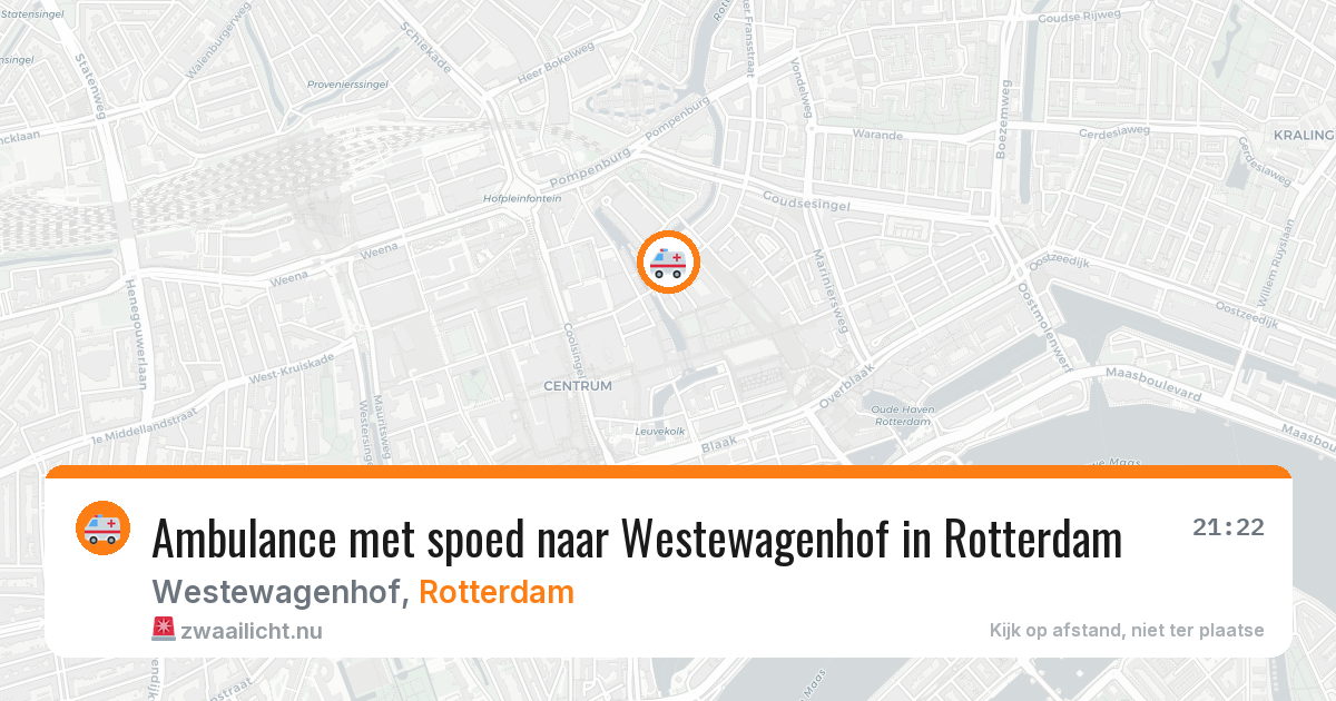 Ambulance met spoed naar Westewagenhof in Rotterdam — 12 mei 2026