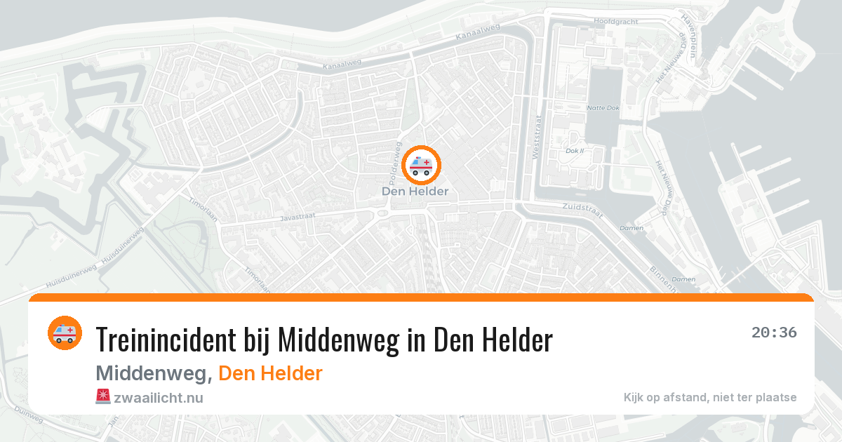 Treinincident bij Middenweg in Den Helder — 11 jul 2026