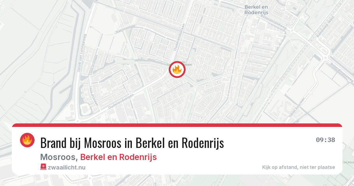 Brand bij Mosroos in Berkel en Rodenrijs — 28 apr 2026