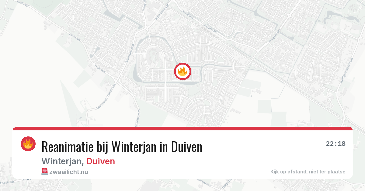Reanimatie bij Winterjan in Duiven — 3 jun 2026