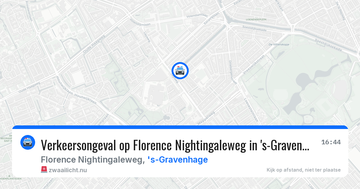 Verkeersongeval op Florence Nightingaleweg in 's-Gravenhage — 14 mei 2026