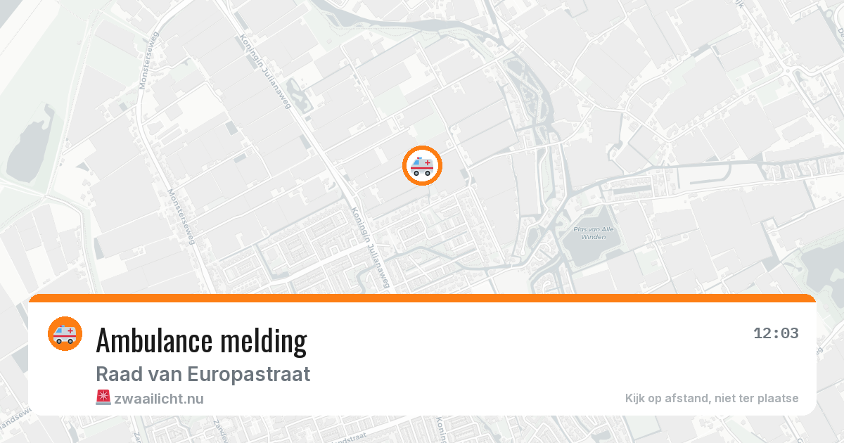 Ambulance melding — 17 mrt 2026