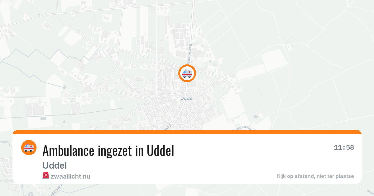 Ambulance ingezet in Uddel — 18 jun 2026