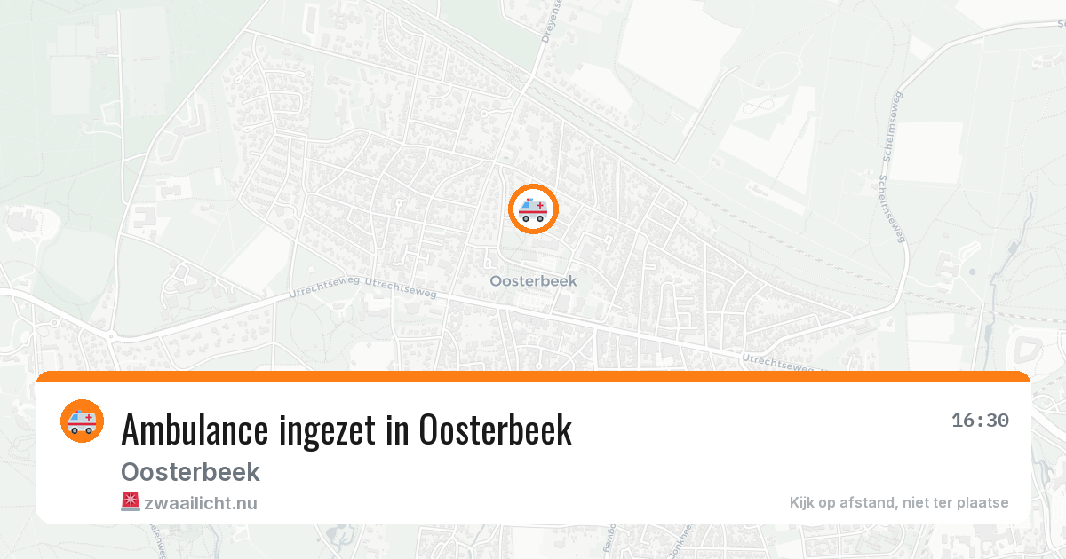 Ambulance ingezet in Oosterbeek — 7 jul 2026