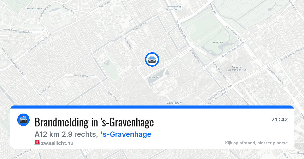 Brandmelding in 's-Gravenhage — 13 jul 2026