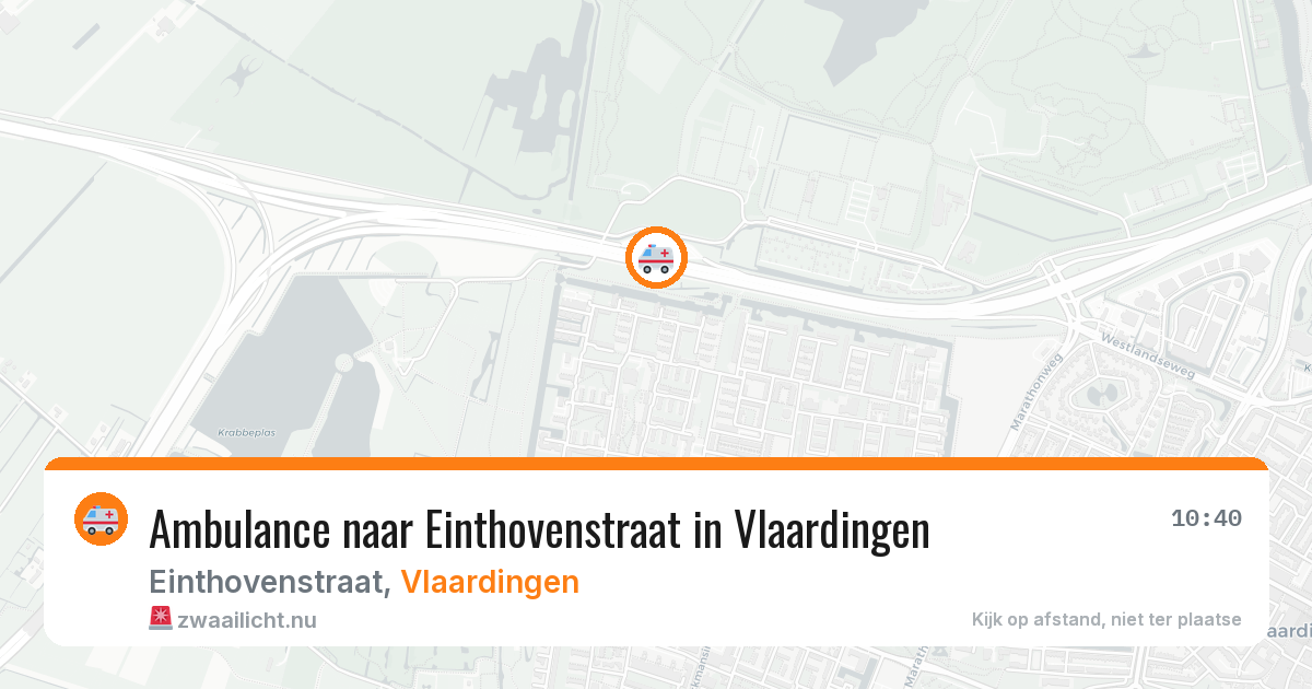 Ambulance naar Einthovenstraat in Vlaardingen — 20 jul 2026