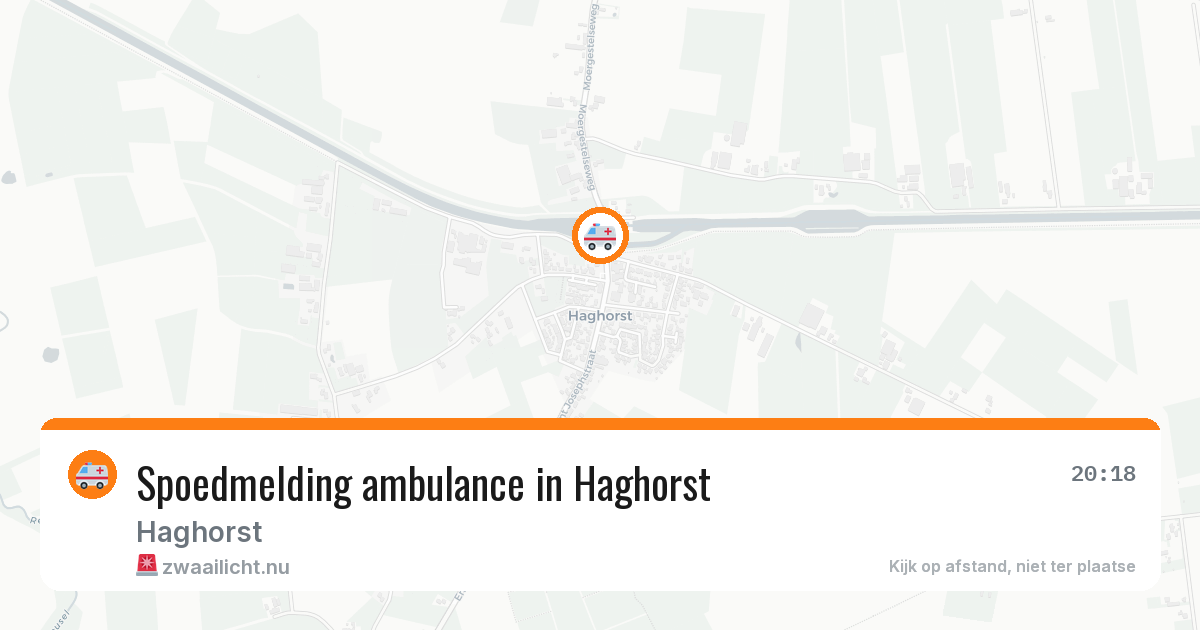 Spoedmelding ambulance in Haghorst — 26 mei 2026
