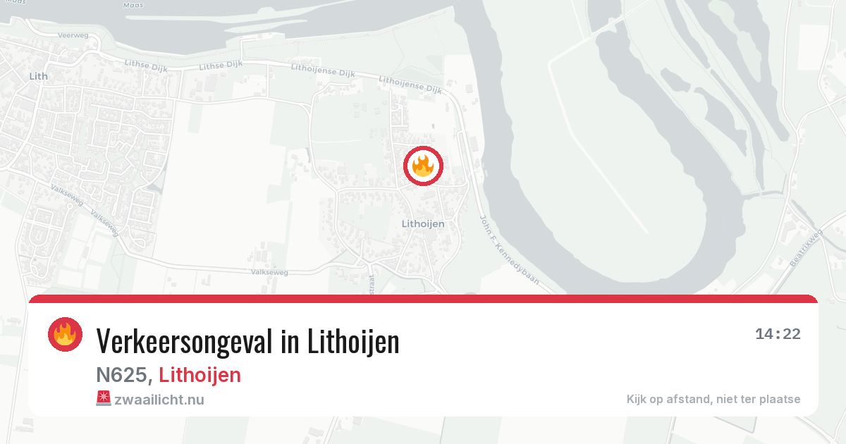 Verkeersongeval in Lithoijen — 22 mei 2026