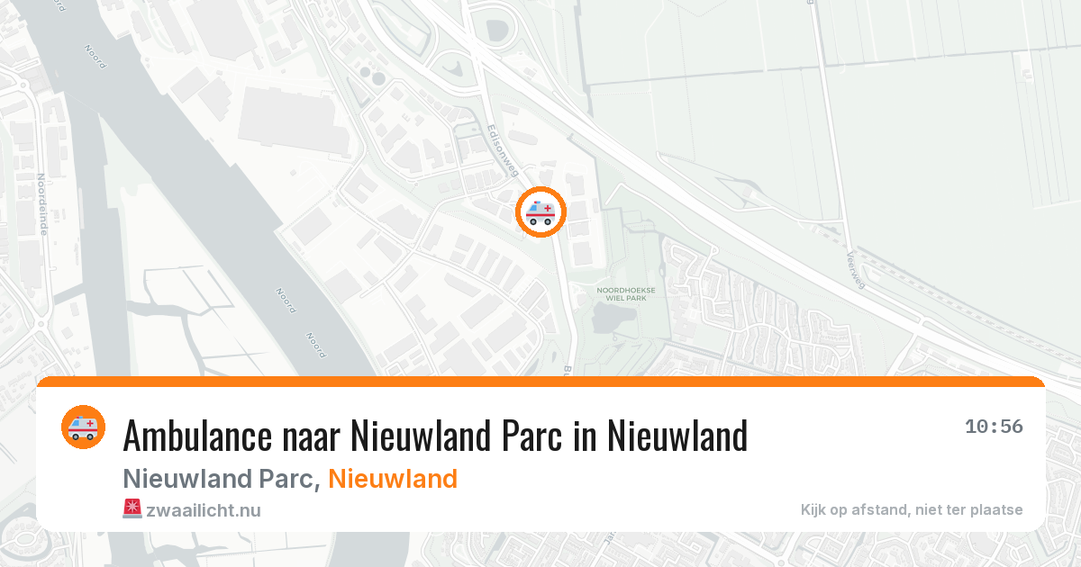 Ambulance naar Nieuwland Parc in Nieuwland — 12 mei 2026