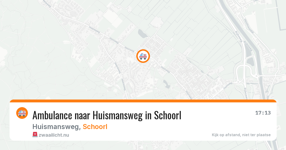 Ambulance naar Huismansweg in Schoorl — 27 mei 2026
