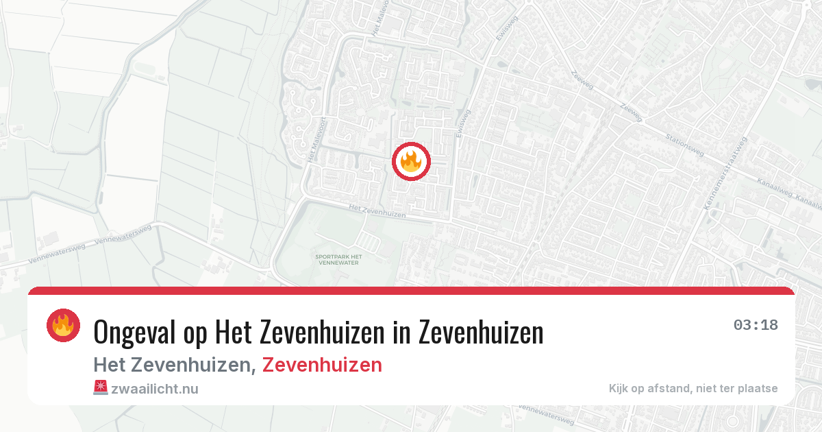 Ongeval op Het Zevenhuizen in Zevenhuizen — 29 mei 2026
