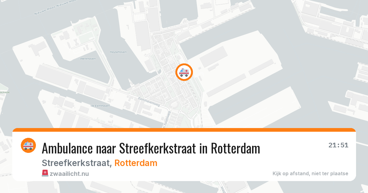 Ambulance naar Streefkerkstraat in Rotterdam — 25 mrt 2026