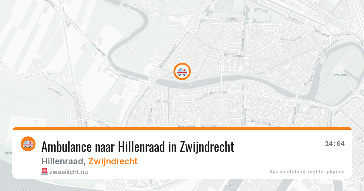 Ambulance naar Hillenraad in Zwijndrecht — 14 jul 2026