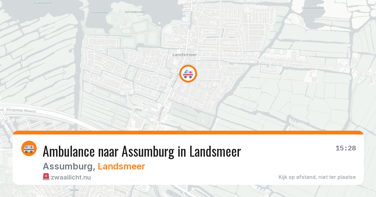 Ambulance naar Assumburg in Landsmeer — 10 jul 2026