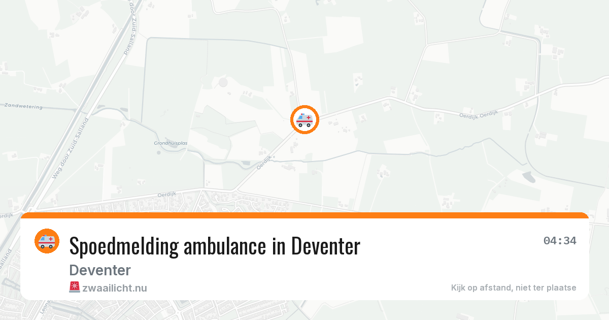 Spoedmelding ambulance in Deventer — 13 jul 2026