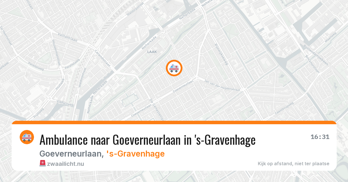 Ambulance naar Goeverneurlaan in 's-Gravenhage — 6 mei 2026